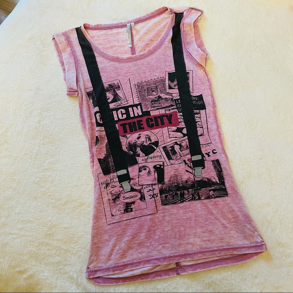 Pink Rocker Sleeveless Top - Picture 3 of 8